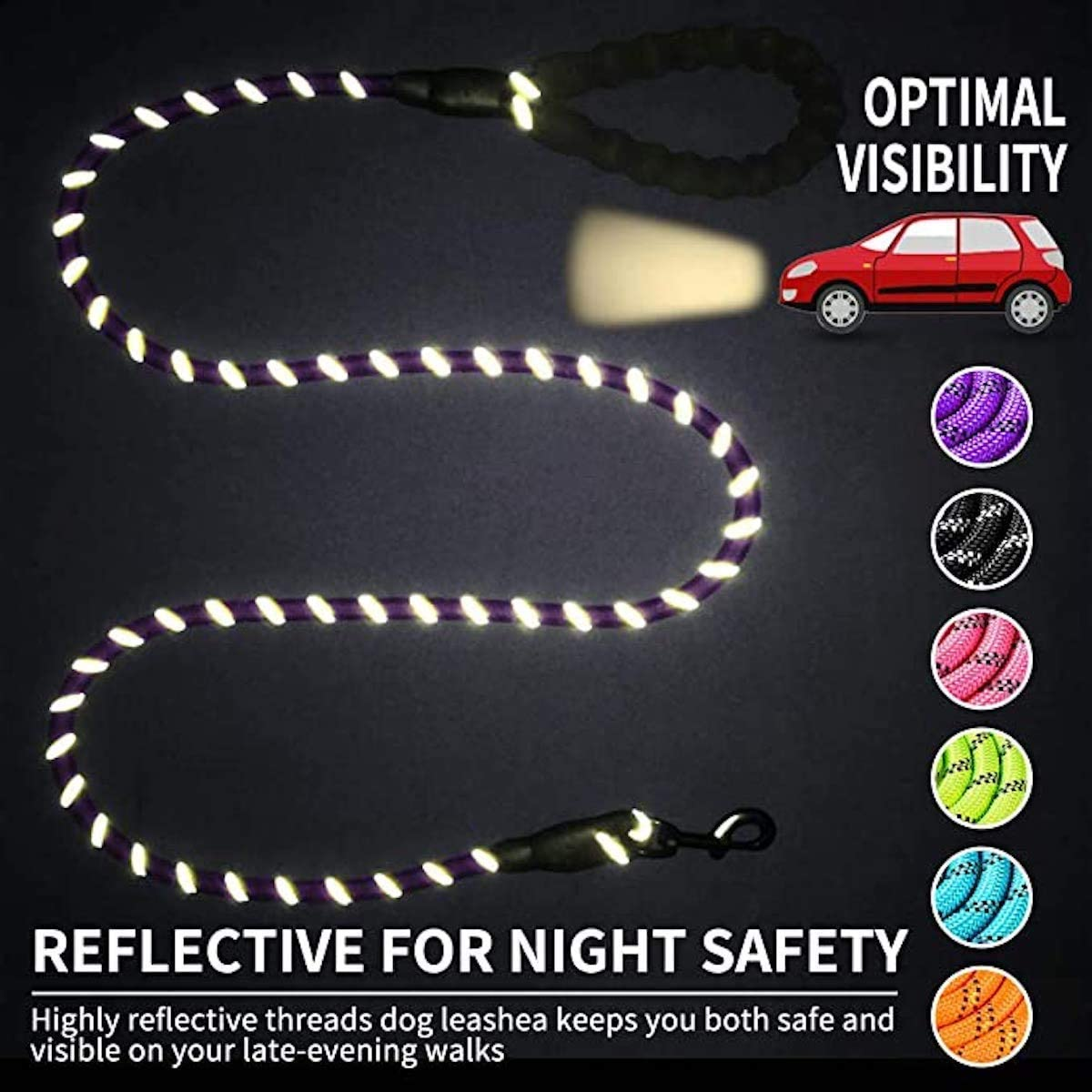 NightPaw™ Leash – Walk bold. Stay seen.