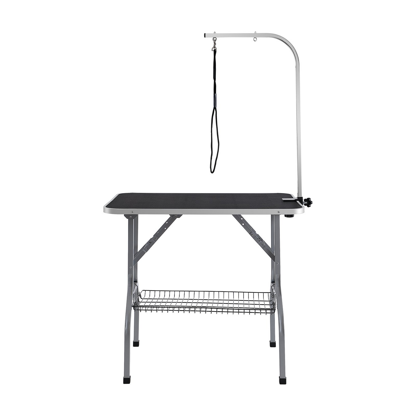 PawMaster™ Pro 36" – Foldable Pet Grooming Table with Arm & No-Sit Holder