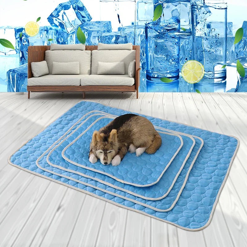 Cooling Dog Mat for Summer | Breathable & Washable Pet Bed for Dogs and Cats