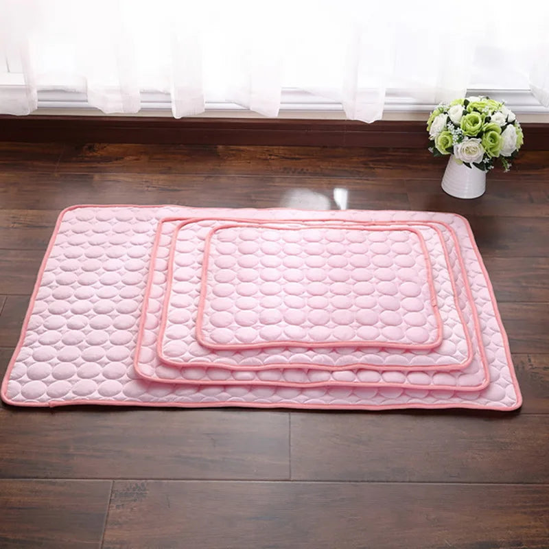 Cooling Dog Mat for Summer | Breathable & Washable Pet Bed for Dogs and Cats