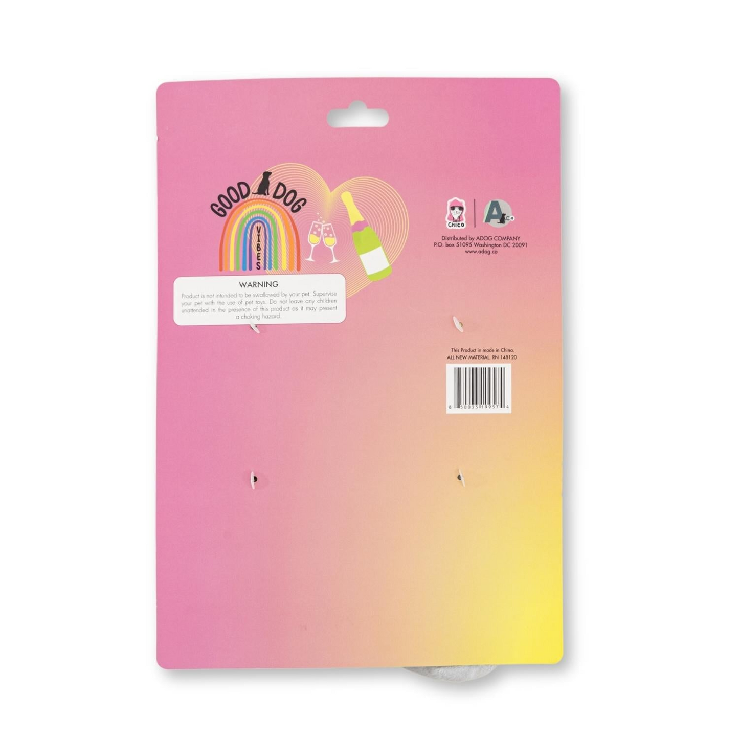 Champawgne-Cheers Crinkle and Squeaky Plush Dog Toy Combo