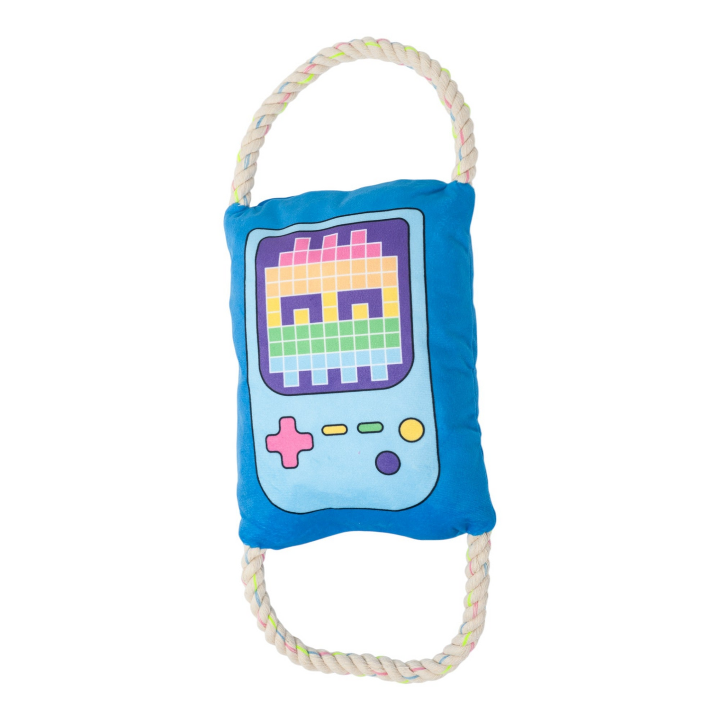 Retro Gamer Crinkle and Squeaky Plush Dog Toy