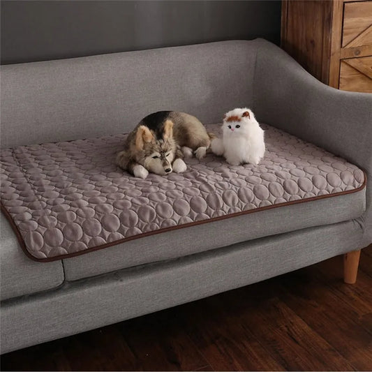 Cooling Dog Mat for Summer | Breathable & Washable Pet Bed for Dogs and Cats