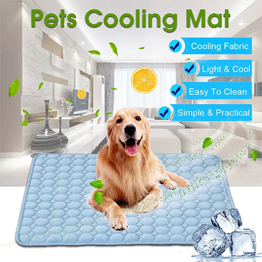Cooling Dog Mat for Summer | Breathable & Washable Pet Bed for Dogs and Cats