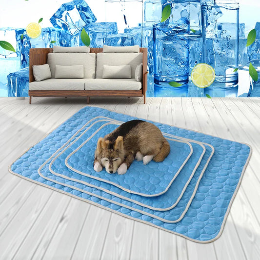 Cooling Dog Mat for Summer | Breathable & Washable Pet Bed for Dogs and Cats