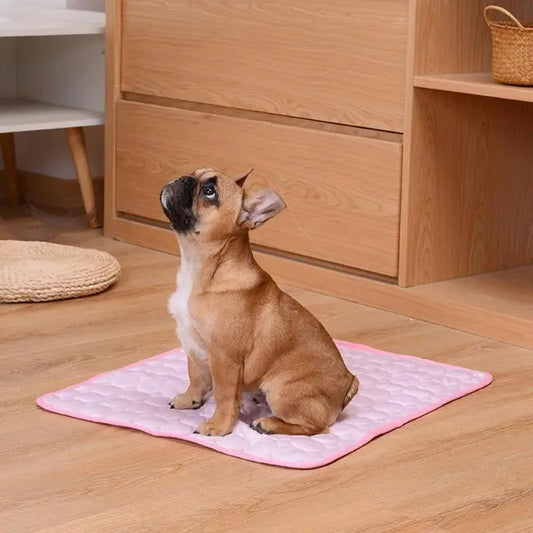 Cooling Dog Mat for Summer | Breathable & Washable Pet Bed for Dogs and Cats