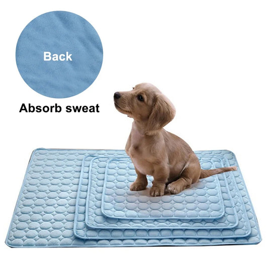 Cooling Dog Mat for Summer | Breathable & Washable Pet Bed for Dogs and Cats