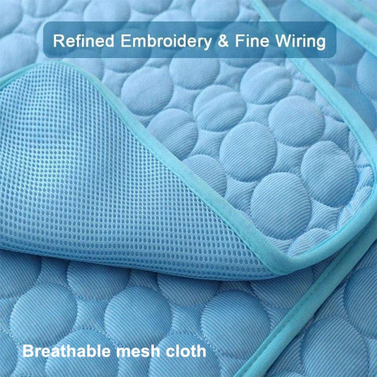 Cooling Dog Mat for Summer | Breathable & Washable Pet Bed for Dogs and Cats