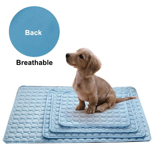 Cooling Dog Mat for Summer | Breathable & Washable Pet Bed for Dogs and Cats