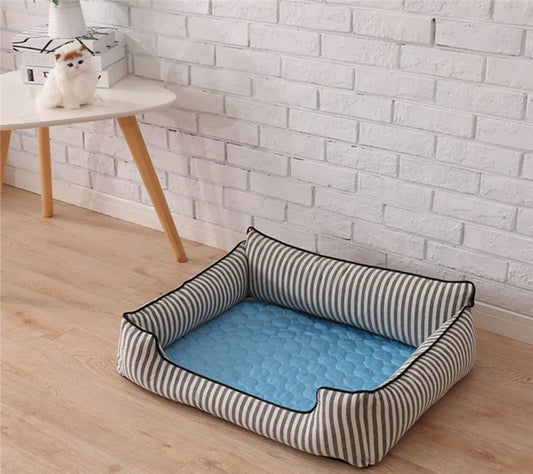 Cooling Dog Mat for Summer | Breathable & Washable Pet Bed for Dogs and Cats
