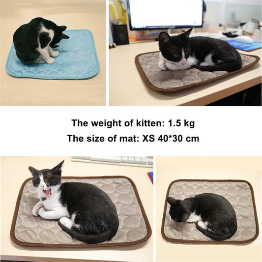 Cooling Dog Mat for Summer | Breathable & Washable Pet Bed for Dogs and Cats