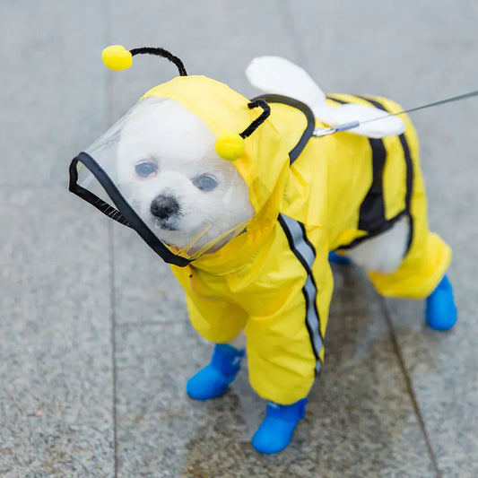 Waterproof Puppy Dog Raincoat Poncho for Pets