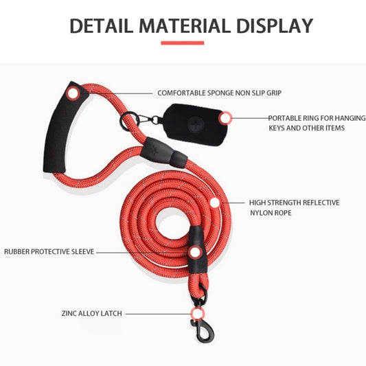 2 Way Braided Nylon Dual Dog Leash