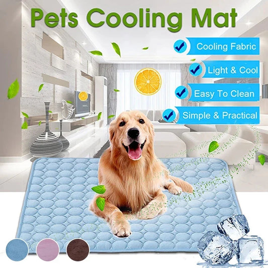 Cooling Dog Mat for Summer | Breathable & Washable Pet Bed for Dogs and Cats