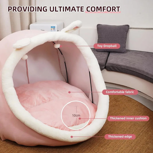 🐾 SnuggleNest™ XL – Human-Sized Dog Bed & Cozy Cave Lounger for Pets and People 🛏️✨